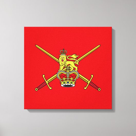 Brits leger (Britse militaire dienst) Canvas Afdruk (Voorkant)