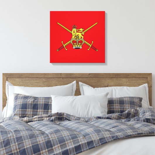 Brits leger (Britse militaire dienst) Canvas Afdruk (Insitu (Slaapkamer))