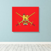 Brits leger (Britse militaire dienst) Canvas Afdruk (Insitu (Houten vloer))