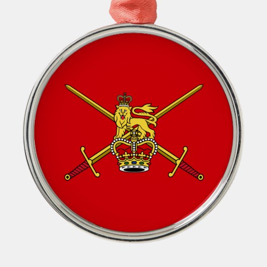 Brits leger (Britse militaire dienst) Metalen Ornament (Voorkant)