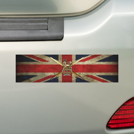 Brits leger bumpersticker (Op auto)