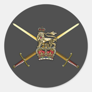 Brits leger ronde sticker