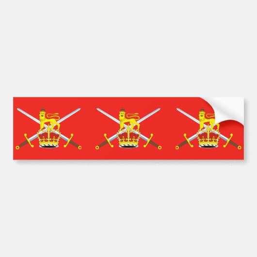 Brits leger, Verenigd Koninkrijk Bumpersticker (Voorkant)