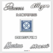 Brits Leyland Theme Sticker (Vel)