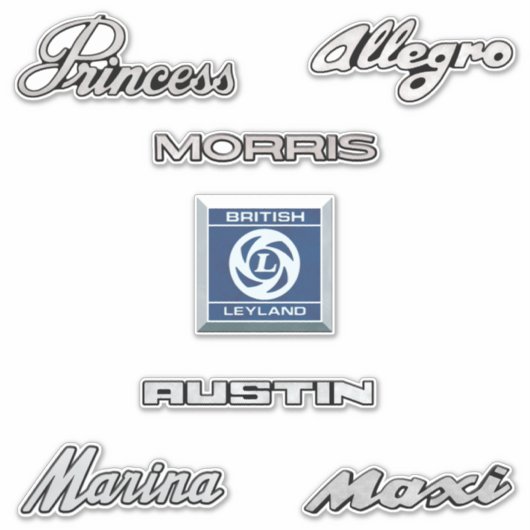 Brits Leyland Theme Sticker (Voorkant)