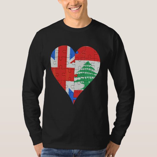 Brits Libanees vlaggenschip T-shirt (Voorkant)