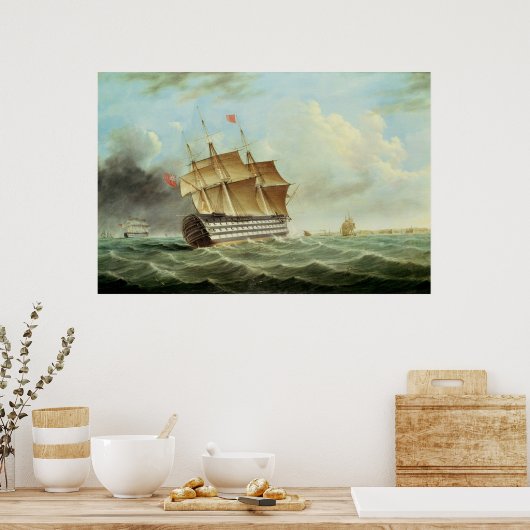 Brits Man-o''-oorlog Poster (Keuken)