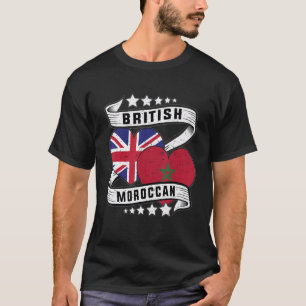 Brits-Marokkaans Half Brits half Marokkaans Uk Mor T-shirt