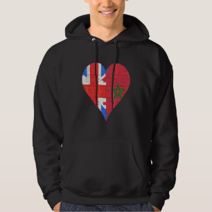Brits Marokkaans vlaggeschut Hoodie