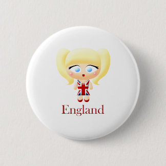 Brits meisje ronde button 5,7 cm