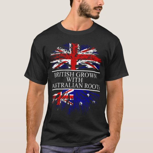 Brits met australische wortels en australiaanse vl t-shirt (Voorkant)