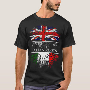 Brits met italiaanse wortels, italiaanse vlag t-shirt