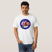 Brits muurschilder op doelwit t-shirt (Voorkant volledig)