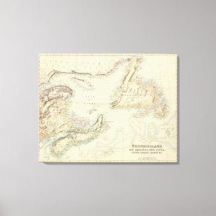 Brits Noord-Amerika 2 Canvas Afdruk