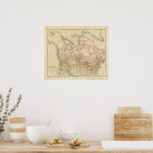 Brits Noord-Amerika 3 Poster (Keuken)