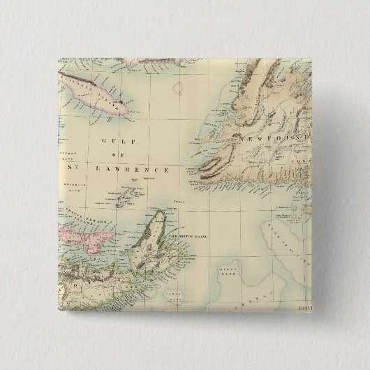Brits Noord-Amerika 3 Vierkante Button 5,1 Cm (Voorkant)
