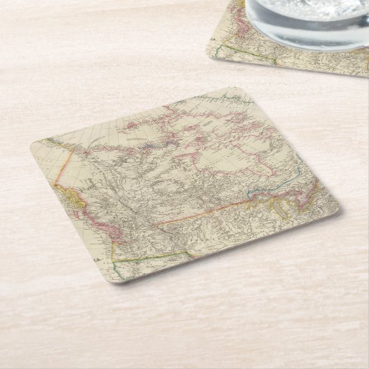 Brits Noord-Amerika 5 Kartonnen Onderzetters (Schuin)