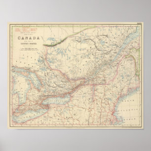 Brits Noord-Amerika Poster