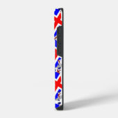 Brits ogend hondenpatroon iPhone hoesje (Linkerkant)