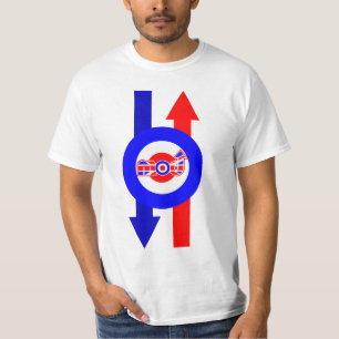 Brits ontwerp voor een scooter t-shirt