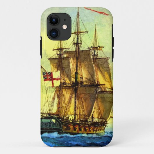 Brits oorlogsschip Case-Mate iPhone case (Achterkant)