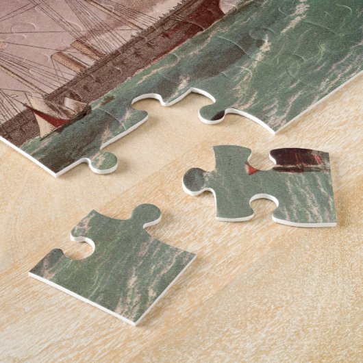 Brits oorlogsschip HMS Warrior Legpuzzel (Zijkant)