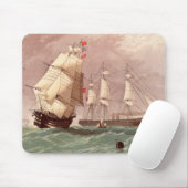 Brits oorlogsschip HMS Warrior Muismat (Met muis)