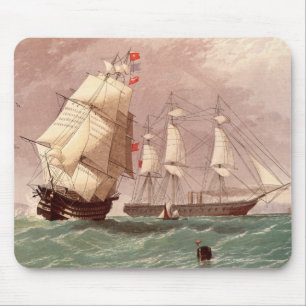 Brits oorlogsschip HMS Warrior Muismat