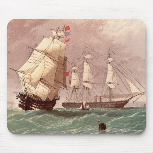 Brits oorlogsschip HMS Warrior Muismat (Voorkant)