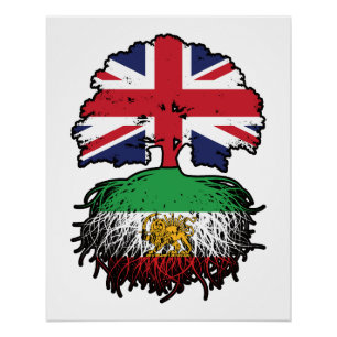 Brits opgegroeid Iraanse wortels Leeuw en Zon Perfect Poster