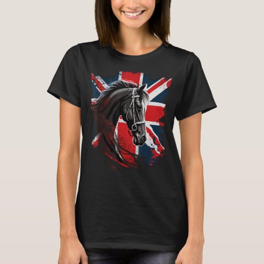 Brits paard op Brits paard T-shirt (Voorkant)