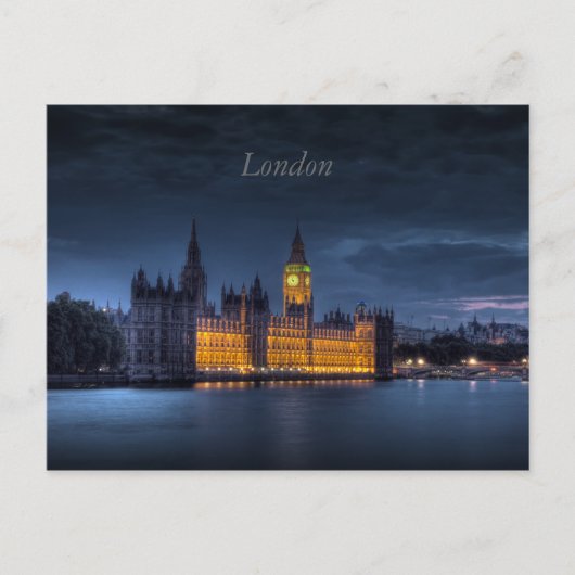 Brits parlement in Londen Briefkaart (Voorkant)
