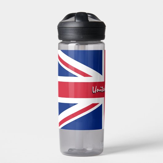 Brits patriottisch Britse vlag Waterfles (Voorkant)