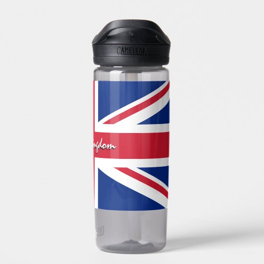 Brits patriottisch Britse vlag Waterfles (Achterkant)
