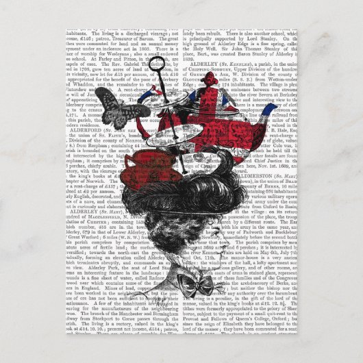 Brits Pet vanmiddag Tea Briefkaart (Voorkant)