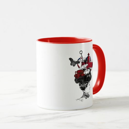 Brits Pet vanmiddag Tea Mok (Voorkant rechts)