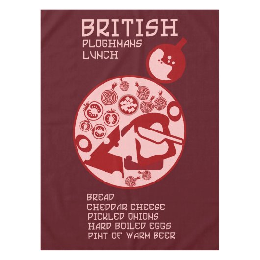 Brits Ploughmans Pub lunch Tafelkleed (Voorkant)