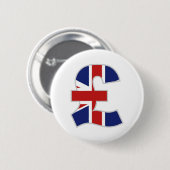 Brits pond ronde button 5,7 cm (Voorkant /achterkant)