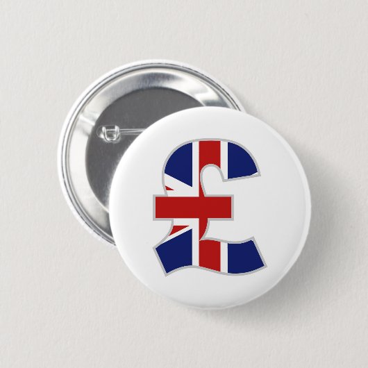 Brits pond ronde button 5,7 cm (Voorkant /achterkant)