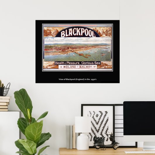  Brits Poster Blackpool print (Thuiskantoor)