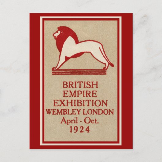 Brits Poster van de Rijk 1924 Briefkaart (Voorkant)