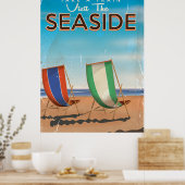 Brits poster voor de reiszee. (Keuken)