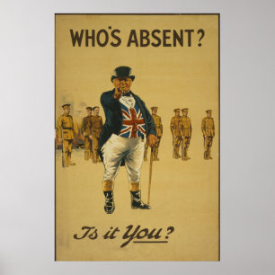  Brits poster voor inschrijving