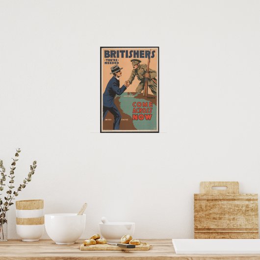  Brits poster voor inschrijving (Keuken)