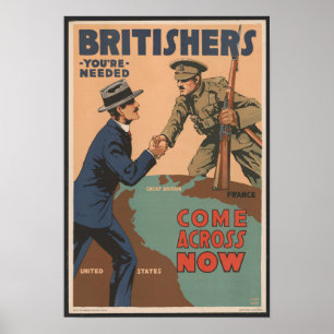  Brits poster voor inschrijving