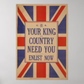  Brits poster voor inschrijving (Voorkant)