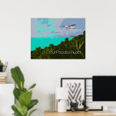 Brits Poster voor reizen naar de Maagdeneilanden (Thuiskantoor)