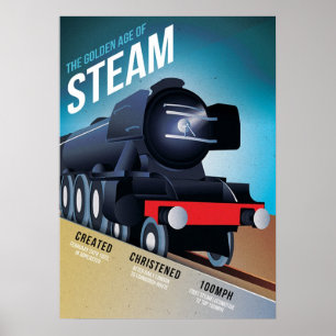  Brits Poster voor stoomlocomotieven
