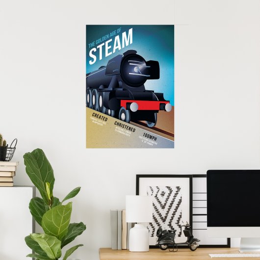  Brits Poster voor stoomlocomotieven (Thuiskantoor)
