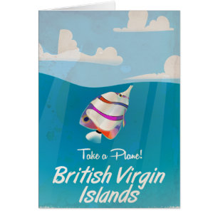 Brits Poster voor vakantie op de Maagdeneilanden